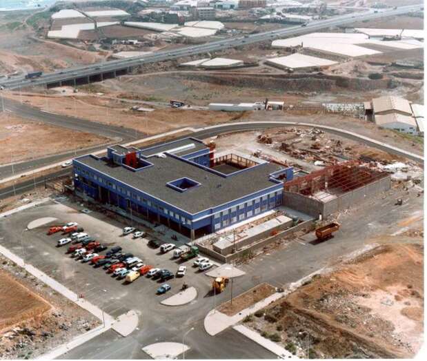 Imagen aérea del IES Lila de Jinámar (Foto TA)